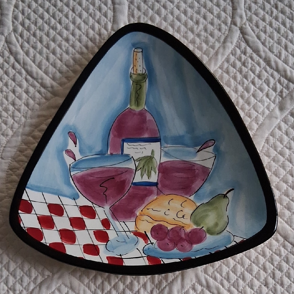 HausenWare Triangle Ceramic Plate designed by Mary Jane Mitchell